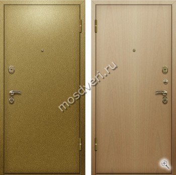 Порошковая дверь с ламинатом под бук внутри - купить от производителя Мосдвери Порошковая дверь с ламинатом под бук внутри