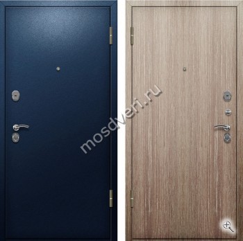 Дверь с порошковым напылением темно-синего оттенка и ламинатом - купить от производителя Мосдвери Дверь с порошковым напылением темно-синего оттенка и ламинатом