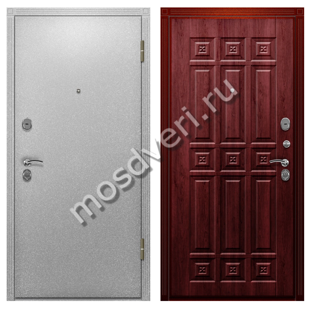 Дверь уличная порошок и МДФ панели под темный дуб - купить от производителя Мосдвери Дверь уличная порошок и МДФ панели под темный дуб
