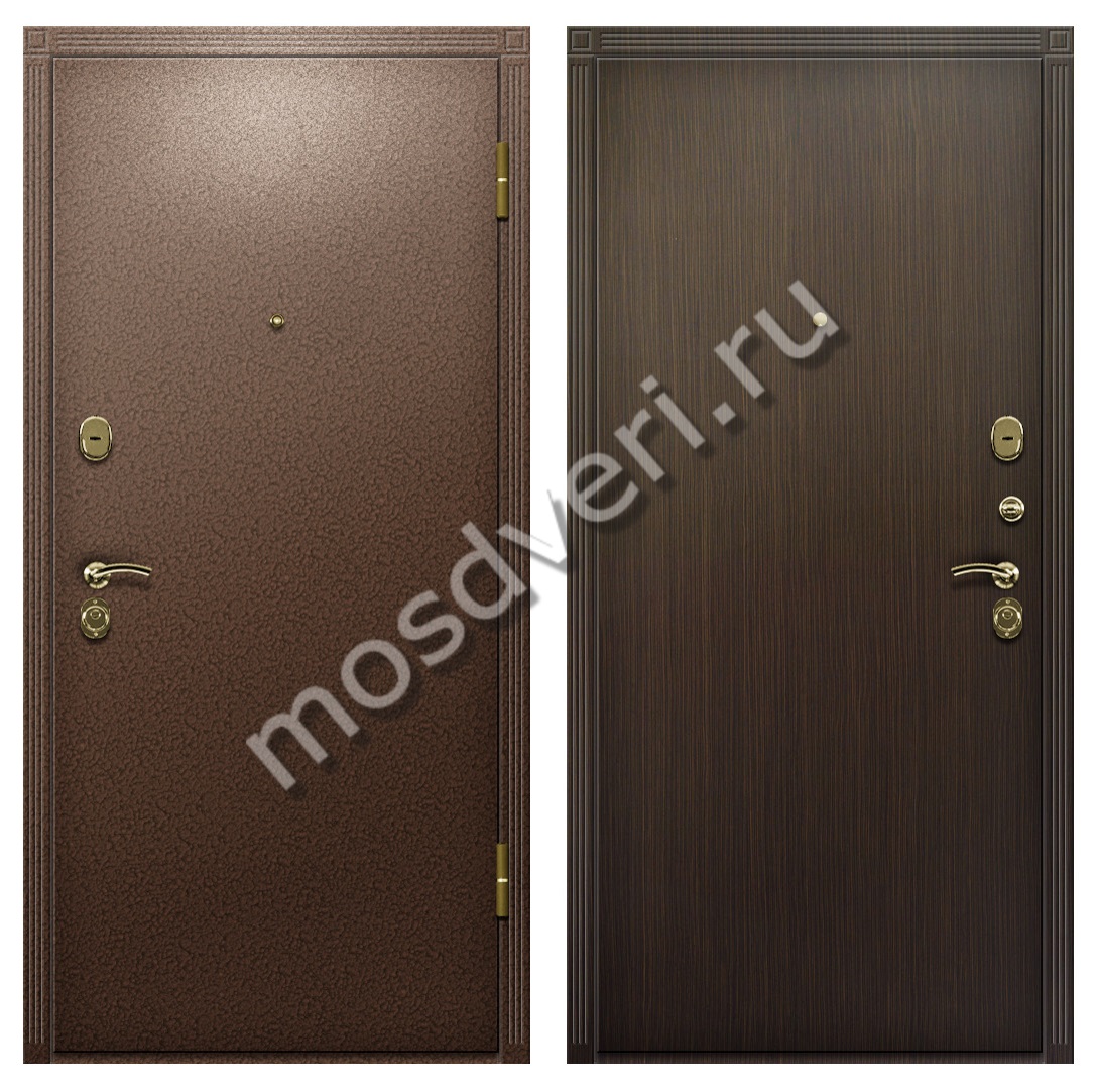 Одностворчатая дверь утепленная порошок с отделкой МДФ панелью - купить от производителя Мосдвери Одностворчатая дверь утепленная порошок с отделкой МДФ панелью