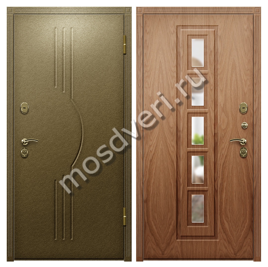 Дверь входная в квартиру с зеркалом порошок+МДФ - купить от производителя Мосдвери Дверь входная в квартиру с зеркалом порошок+МДФ