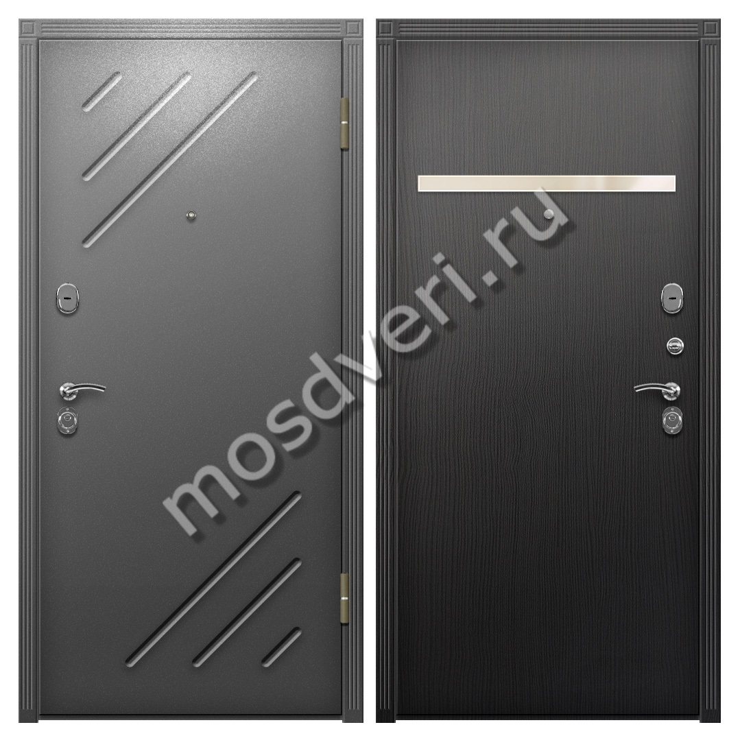 Утепленная уличная дверь порошок и МДФ внутри - купить от производителя Мосдвери Утепленная уличная дверь порошок и МДФ внутри