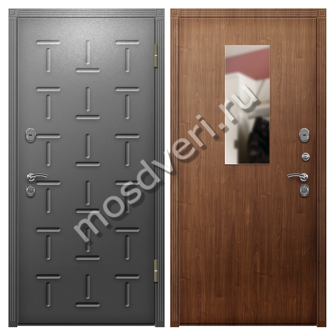 Металлическая дверь в дом МДФ+порошковое напыление - купить от производителя Мосдвери Металлическая дверь в дом МДФ+порошковое напыление