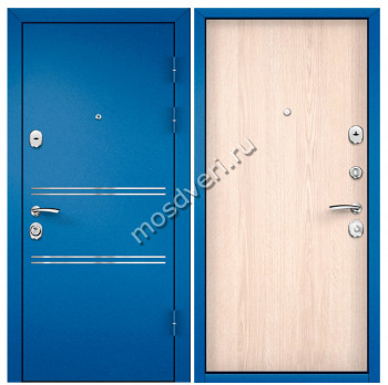 Синие входные двери в квартиру SVK-33 - купить от производителя Мосдвери Синие входные двери в квартиру SVK-33