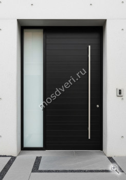 Большая входная дверь черная - купить от производителя Мосдвери Большая входная дверь черная