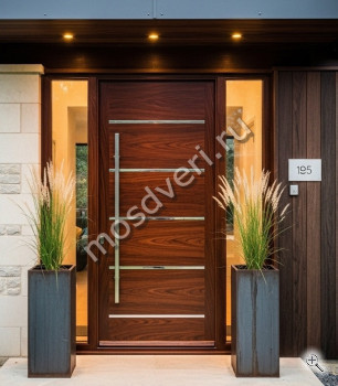 Большая входная дверь в частный дом одностворчатая - купить от производителя Мосдвери Большая входная дверь в частный дом одностворчатая